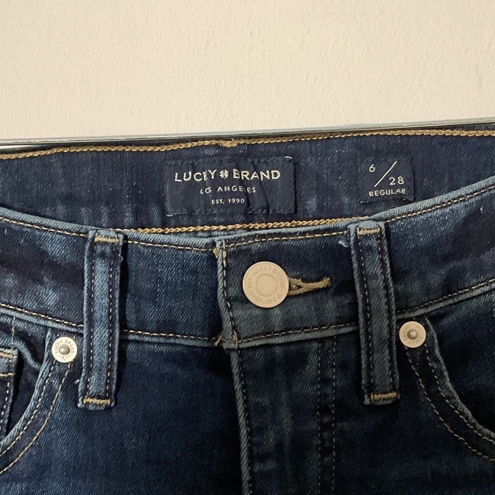Lucky Brand Dark Indigo Skinny Jeans - Picture 2 of 3